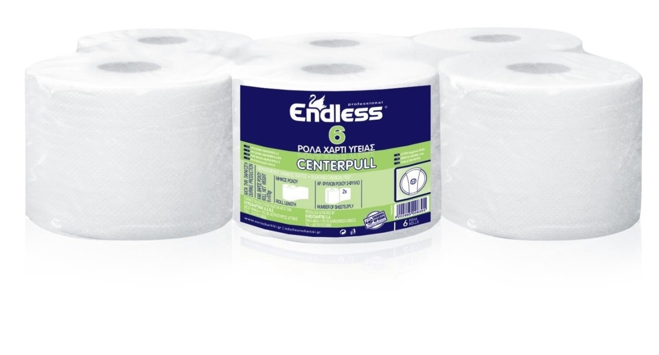 Endless Ρολό Υγείας Συσκευών Center Pull 6*600gr