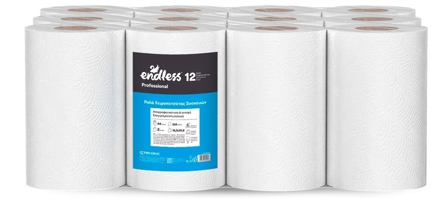 Χειροπετσέτα συσκευών σε ρολό Endless 12x450gr