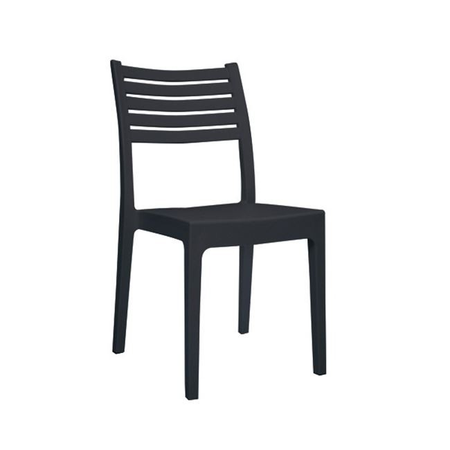 Στοιβαζόμενη πλαστική καρέκλα Areta Olimpia Ανθρακί