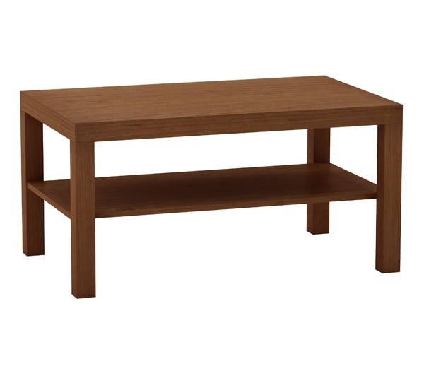 Μακρόστενο τραπέζι σαλονιού 90x50cm Decon Κερασί