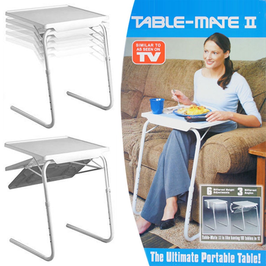 Πτυσσόμενο τραπέζι με ρύθμιση ύψους και κλήσης Table Mate II