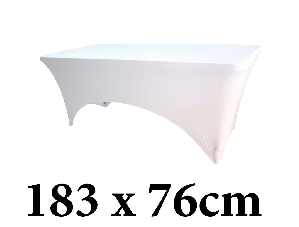 Ελαστικό κάλυμμα Stretch για μακρόστενο τραπέζι 183x76cm Λευκό