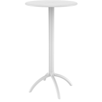 Πλαστικό Τραπέζι σε ύψος Bar Siesta Octopus Bar Ø60cm Λευκό