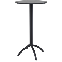 Πλαστικό Τραπέζι σε ύψος Bar Siesta Octopus Bar Ø60cm Μαύρο