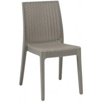 Στοιβαζόμενη πλαστική καρέκλα Areta Dafne Μπεζ Tortora