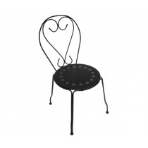 Μεταλλική καρέκλα Bistro Μαύρη