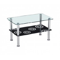 Γυάλινο τραπέζι σαλονιού 75x45cm Daniel Deco