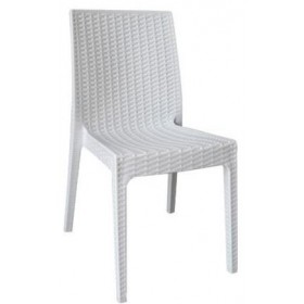 Στοιβαζόμενη πλαστική καρέκλα Areta Dafne Λευκή
