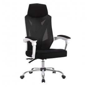 Gaming chair Περιστρεφόμενη Καρέκλα γραφείου BF9450 Μαύρη-Λευκό