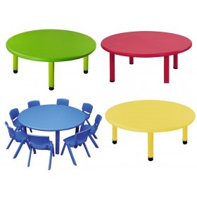 Παιδικό τραπέζι Στρογγυλό σε 4 χρώματα