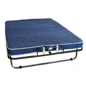 Σπαστό κρεβάτι - Πτυσσόμενο κρεβάτι Ιταλίας με τάβλες και στρώμα 10cm Veraflex Luxor 140x190cm 