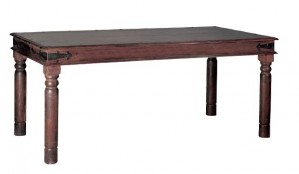 Παραδοσιακό τραπέζι Ostia χωρίς συρτάρι 130x80cm