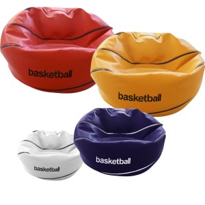 Κάθισμα πουφ μπάλα Μπάσκετ από Δερματίνη σε 4 διαστάσεις