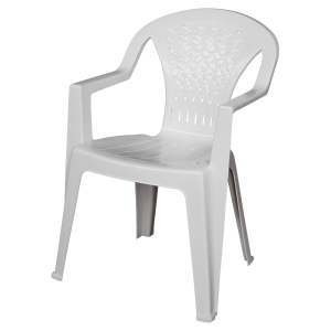 Στοιβαζόμενη πλαστική καρέκλα Areta Portofino Λευκή