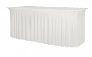 Ελαστικό κάλυμμα φούστα Stretch Wave για μακρόστενο τραπέζι 183x76x74cm