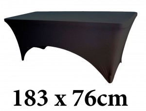 Ελαστικό κάλυμμα Stretch για μακρόστενο τραπέζι 183x76cm Μαύρο